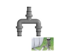 Raccord de tuyau de filtre à sable 38 mm et 32 mm, tuyau de piscine 38/32 mm, raccord pour pompes de filtration pour Intex Bestway Coleman, adaptateur de tuyau de piscine (valve en U 3 voies)