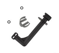 Raccord de tuyau de sortie 4.064-069.3 pour nettoyeur haute pression Karcher K4 Raccord coudé Pièce de rechange Accessoire nettoyeur haute pression Noir/gris 122 x 51 mm