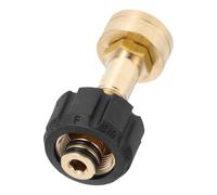 Raccord de Tuyau D'eau Femelle à Femelle en Cuivre, Connexion Rapide | Réparation D'extrémité Femelle, Conversion de Conduite, Usage Extérieur, Couleur Or, Pièce de Rechange pour Jardin
