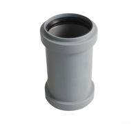 Raccord de tuyau d'égout 50 mm joint torique sécurisé | Joint torique anti-fuite, mélange PVC/PP robuste, idéal pour le transfert des eaux usées, finition grise, prise en main sûre