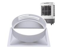 Raccord de tuyau d'évacuation d'air de climatisation portable - Universel, léger, anti-fuite - Rallonge de tuyau de climatisation - Pour maison, bureau, appartement, chambre à coucher, camping-car