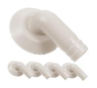 Raccord de Tuyau D'évacuation de Climatiseur 5 Pièces 18mm Blanc | Plastique Léger, Remplacement sans Fuite ni Glissement, pour Drainpipe et Unité Extérieure, Fête Estivale