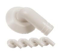Raccord de Tuyau D'évacuation de Climatiseur Blanc 18mm 5pcs | Plastique Léger, Unité Extérieure et Drainpipe, Remplacement Fiable, sans Fuite ni Éclaboussures, Lot Pratique