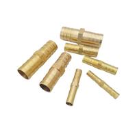 Raccord de tuyau droit en laiton, 3 4 5 6 8 10 12 14 16 19 25mm, Joint d'eau à barbe égale, adaptateur connecteur coupleur cuivre et gaz(6mm-6mm)