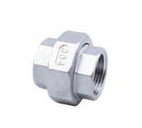 Raccord de tuyau en acier inoxydable 304, Joint d'eau à vis, Union filetée femelle BSPT, for raccords de tuyau, 1 pièce(3/8 Inch)
