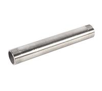 Raccord De Tuyau En Acier Inoxydable BSP 1/4" 1/2" 3/4" 1" Mâle X Mâle Raccord Coulé Fileté, 200 Mm De Longueur En Acier Inoxydable Manchon De Tube Connecteur D'extension(DN25*200mm=1)