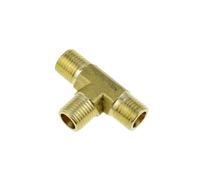 Raccord de tuyau en laiton, 3 voies, 1/8 1/4 3/8 1/2 3/4, filetage mâle femelle, adaptateur de Tube en cuivre, eau, gaz et huile, connecteur de coupleur(PE-Male 3I4")