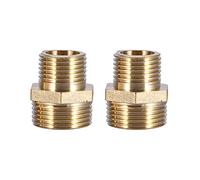 Raccord de Tuyau en Laiton, Filetage Extérieur 3/4 "à 1/2" Hex Téton Réducteur Raccord de Tuyau d'Eau pour Raccord d'Adaptateur Rapide Kit Adaptateur(Intensification)