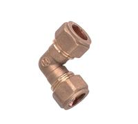 Raccord de tuyau en laiton for tube de diamètre extérieur 15 à 35 mm, coude à compression, raccord union, adaptateur de connecteur(15mm)
