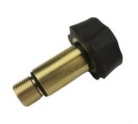 Raccord de tuyau en laiton robuste de 6,5 cm pour nettoyeurs (7110166) | Moulage en laiton massif, filetage mâle 3/8, convient aux modèles de pompe 510020, 520004, 520006, joint étanche