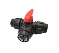 Raccord de tuyau en polyéthylène efficace avec raccord à compression et valve de commande pour un transport d'eau sans fuite (32 mm)