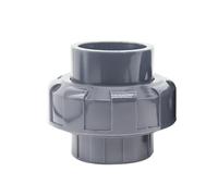Raccord de tuyau en PVC de 40 mm x 40 mm, raccord de jonction à soudure à solvant, prise à soudure à solvant, raccord droit de plomberie, raccord rapide gris
