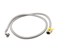 Raccord de tuyau flexible coudé en acier inoxydable pour alimentation en eau chaude et froide dans la salle de bain et la cuisine, système de plomberie pour un design tressé, installation facile