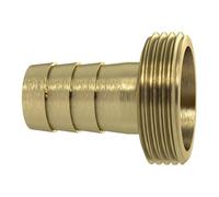Raccord de tuyau G 2 x 50 mm, joint plat, sans taille, finition facile, laiton vierge.