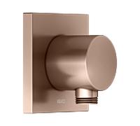 Raccord de tuyau KEUCO IXMO 59547290002 or rose brossé, rosace carrée