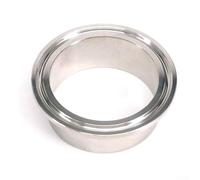 Raccord de tuyau sanitaire à souder sur virole, triple collier de serrage en acier inoxydable SS304 pour nourriture, bière, produits laitiers, pharmacie, anneau d'installation rapide 19-102 mm (38 mm)