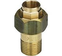 raccord de tuyau Viega 122959 15 mm x R 3/4, bronze/bronze au silicium, joint conique
