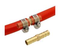 Raccord de tuyauterie à embout cannelé en laiton Réducteur de tuyau droit en laiton, 3-25mm 6mm 4mm 8mm 10mm, 2 voies, raccord de tuyau barbelé, adaptateur de connecteur de coupleur en cuivre(6mm-6mm)