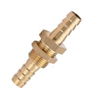 Raccord de tuyauterie en laiton à embout cannelé, diamètre extérieur 6 mm, avec adaptateur et coupleur.