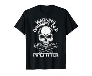 Raccord de tuyauterie « Warning Grumpy Old » T-Shirt Graphique avec Valeur