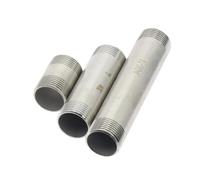 Raccord d'eau BSP filetage mâle Long mamelon 1/8 "1/4" 3/8 "1/2" 3/4 "1" 304 adaptateur de connecteur de raccord de tuyau en acier inoxydable