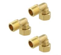 Raccord d'eau rotatif en laiton 1,3 cm Joint pivotant à 360° | Angle de 90 degrés, change facilement la direction du tuyau, s'adapte aux espaces restreints, disposition horizontale ou