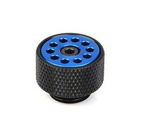 Raccord D'échappement D'air G1/4, Laiton, Diamètre 0,8 Pouce (BLUE) | Vanne de purge en cuivre, conception à bouton-poussoir, égalise la pression, boucle de refroidissement par eau PC,