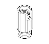 raccord Dornbracht pour beta excentrique 091110074-07 45 x 20 x 20_brut nickelé