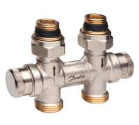 Raccord double pour radiateur Danfoss RLV-KDV DN 15 droit (013G7870)