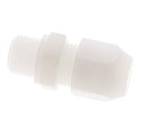 Raccord droit 9x12mm & G3/8'' PVDF avec filetage mâle 10bar/145psi