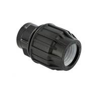 Raccord droit à compression plastique F 20 x 27 pour tube en polyéthylène