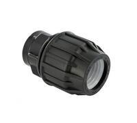 Raccord droit à compression plastique F 26 x 34 pour tube en polyéthylène