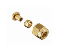 Raccord droit à compression pour tube PER - Ø 16 mm à visser femelle écrou libre F3/4' (20x27) - 3288-2016L1