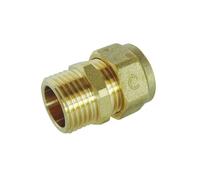 Raccord droit à compression SOMATHERM FOR YOU pour tube PER M15/21 - Ø 16 en laiton