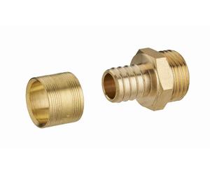 Raccord droit à glissement pour tube PER NOYON & THIEBAULT - Bague en laiton - 3186
