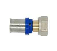 Raccord droit à sertir multiprofil TH-H-U pour tube multicouche NOYON & THIEBAULT - Ø 20 mm à visser femelle écrou libre F3/4 (20x27) - 310205
