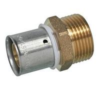 Raccord droit mâle PER à sertir 12mm x 15/21 - 1/2" Fixoconnect