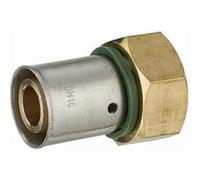 Raccord droit à sertir profil TH pour tube PER NOYON & THIEBAULT - Ø 12 mm à visser femelle écrou libre F1/2' (15x21) Bague à sertir en inox - 3785-1512L1 G
