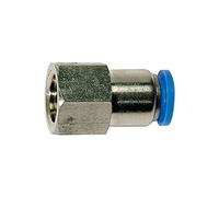 Raccord droit « Blue Serie » - G 3/8 i - Pour tuyau extérieur Ø 6 mm - Pression de travail max. 15 bars, plastique/laiton.
