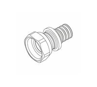 Raccord droit E.P. SDR 11 LX REHAU 25-3/4' F - 11691031001 G