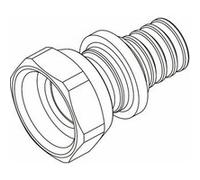 Raccord droit E.P. SDR 11 LX REHAU 16-1/2' F - 11690901001 G