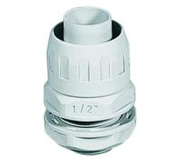 Raccord droit gaine boîte, gaine diamètre 20 mm, étanche IP65, pas PG 21, filet boîte 28 mm, gaine en spirale, boîte de jonction, étanche, système électrique, PVC