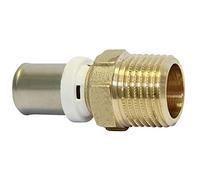 Raccord droit mâle multicouche 20/27 fixe à sertir - Ø16-3/4” - 30311-16-20 - Fixoconnect - Ayor