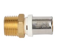 Raccord droit mâle multicouche à sertir 16mm x 20/27 - 3/4" Fixoconnect