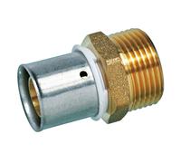 SOMATHERM FOR YOU, Raccord à sertir mâle 15/21 pour tube PER Ø16 - Installation rapide et fiable, compatible avec profils H, U, RF - Pression max 10 bars, T°C 5°C à 90°C