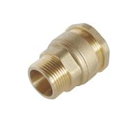 SOMATHERM FOR YOU, Raccord laiton droit pour tube PE Ø20 mm - Mâle 3/4" - Sens unique de montage - Résistant jusqu'à 20 bars - Température de -10°C à +80°C - Garantie 5 ans