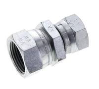 Raccord droit réducteur G1/2'' x G3/4'' Femelle Haute Pression Acier 60° Cône 175bar (2458.75psi) Hydraulique