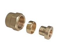 Raccord écrou tournant PER à compression 12mm x 15/21 - 1/2" Fixoconnect