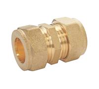 Raccord égal bicône en laiton pour tube cuivre 12mm Somatherm