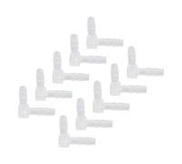 Raccord Elbow en Plastique 10 pièces, Joint Splicer Mender Adapter Union Adapter 90° L Fitting (4mm)